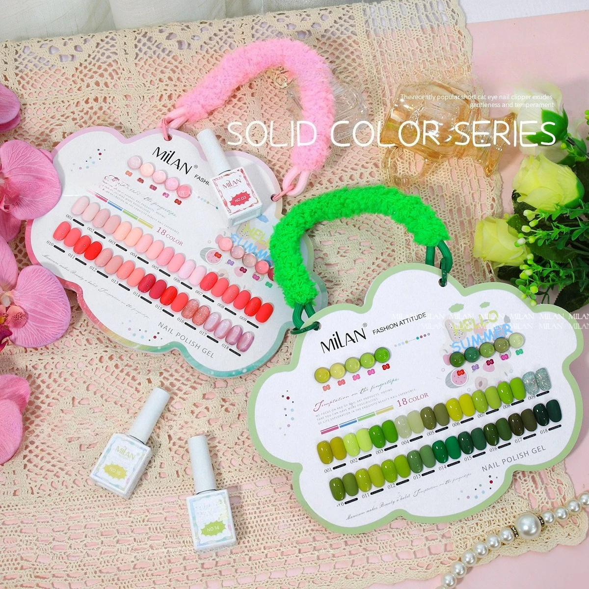 18개/세트 젤 네일 폴리쉬 세트, 사계절용 네온 마카롱 그린 레드 시리즈 UV/LED 젤 바니쉬, 매니큐어 키트 네일 용품