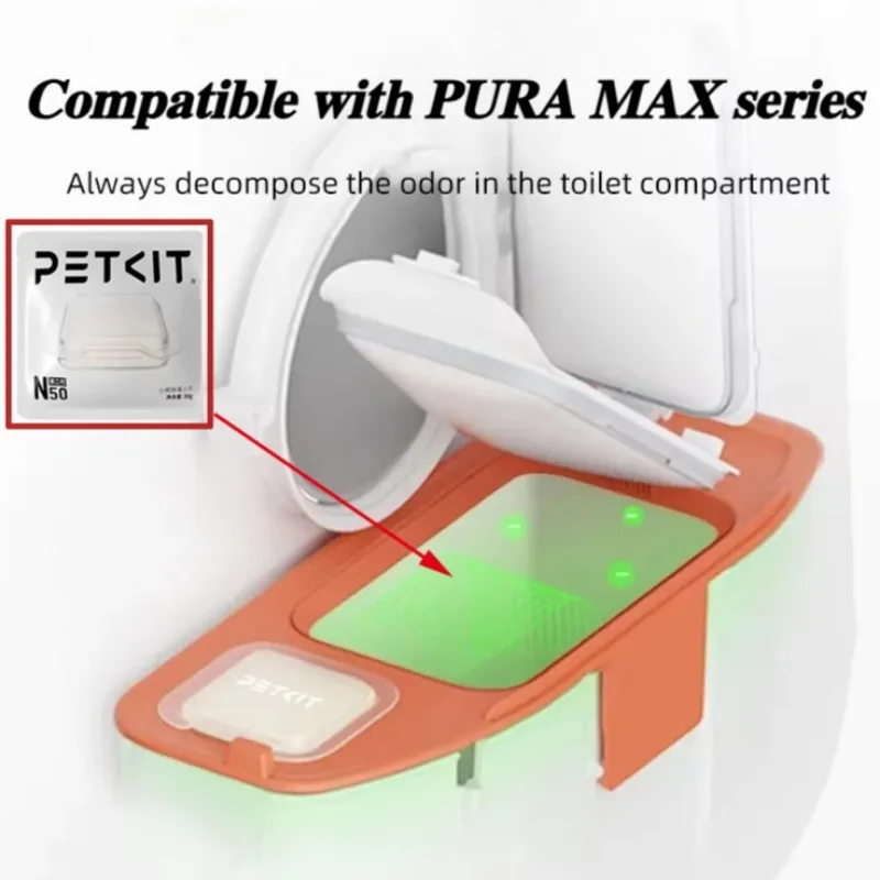PETKIT Cats Litter Box Deodorant N50 Air Cleaning Materials Puramax2 Part Deodorizer Cat Toilet Garbage Bag for PURA MAX