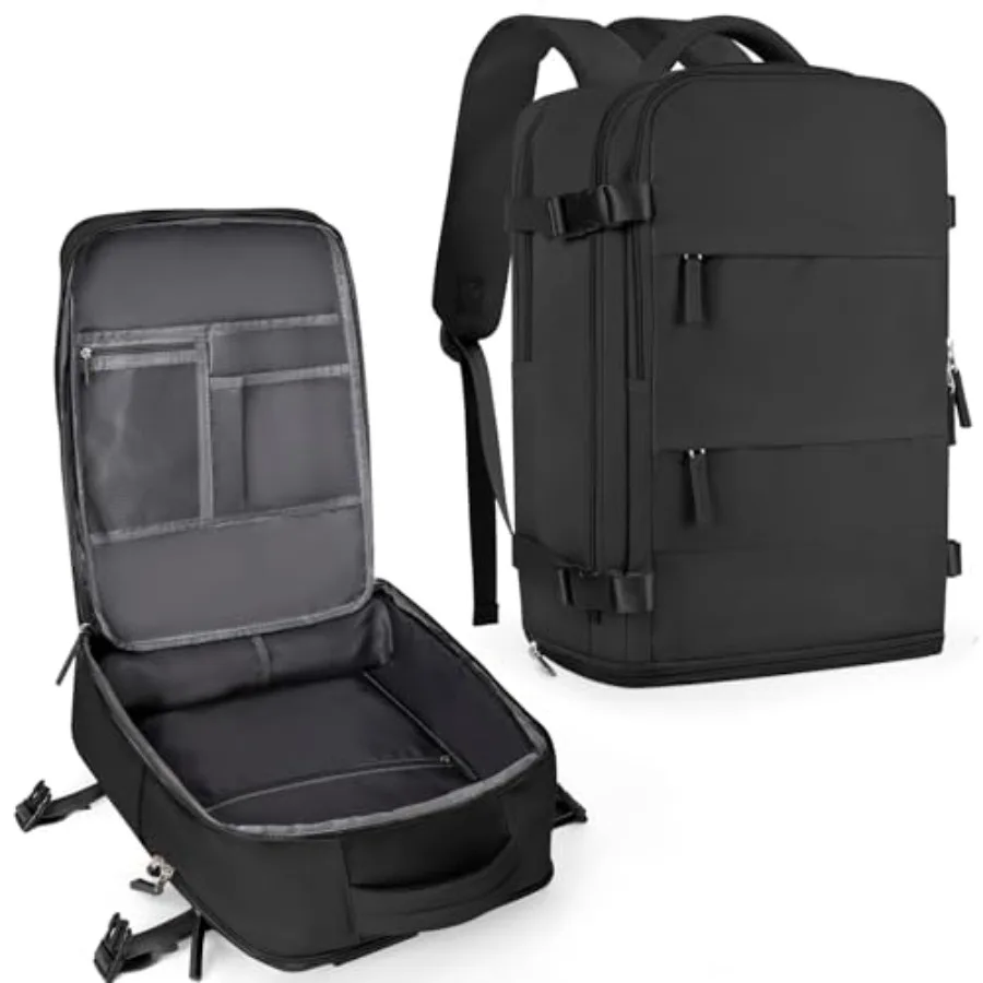 

Travel Backpack For Women Men, Carry On Backpack Flight Approved, Hiking Backpack Water-Resistant Outdoor Sports Rucksack Casua