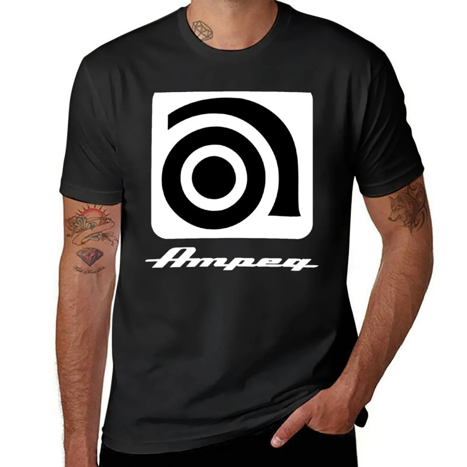 

Футболка ampeg, забавная футболка, кавайная одежда, хлопковые мужские футболки, футболка с короткими рукавами, мужские футболки с рисунком