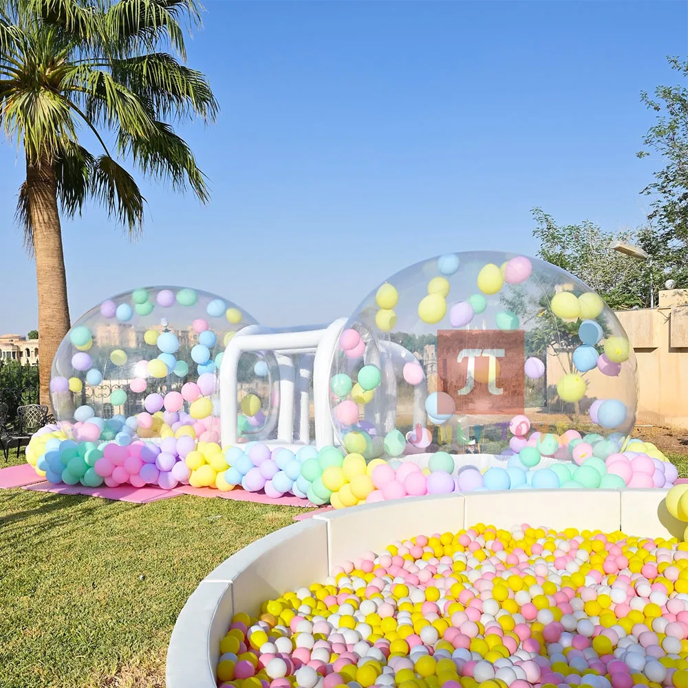 Inflatable Double Bubble House for Party Event PVC Material with Blower - Instant Setup Outdoor Entertainment Inflatable Hot