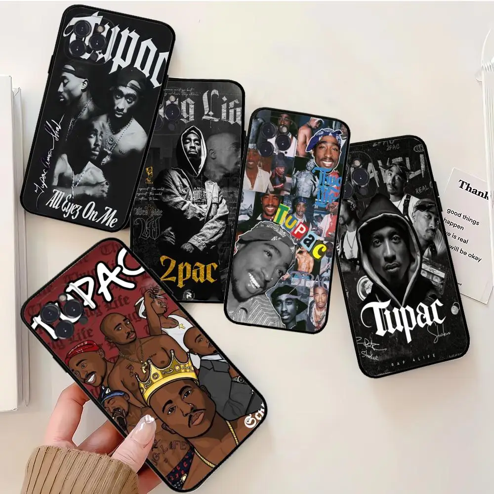 Rap Singer Tupac Shakur Phone Case Silicone Soft for iphone 15 14 13 12 11 Pro Mini XS MAX 8 7 6 Plus X XS XR Cover