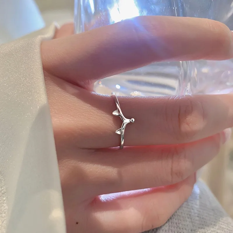 1pc Women Cute Little Fox Ring Love-Attracting Open-Adjustable Trendy Animal All Occasion Wear Best Gift for Lover