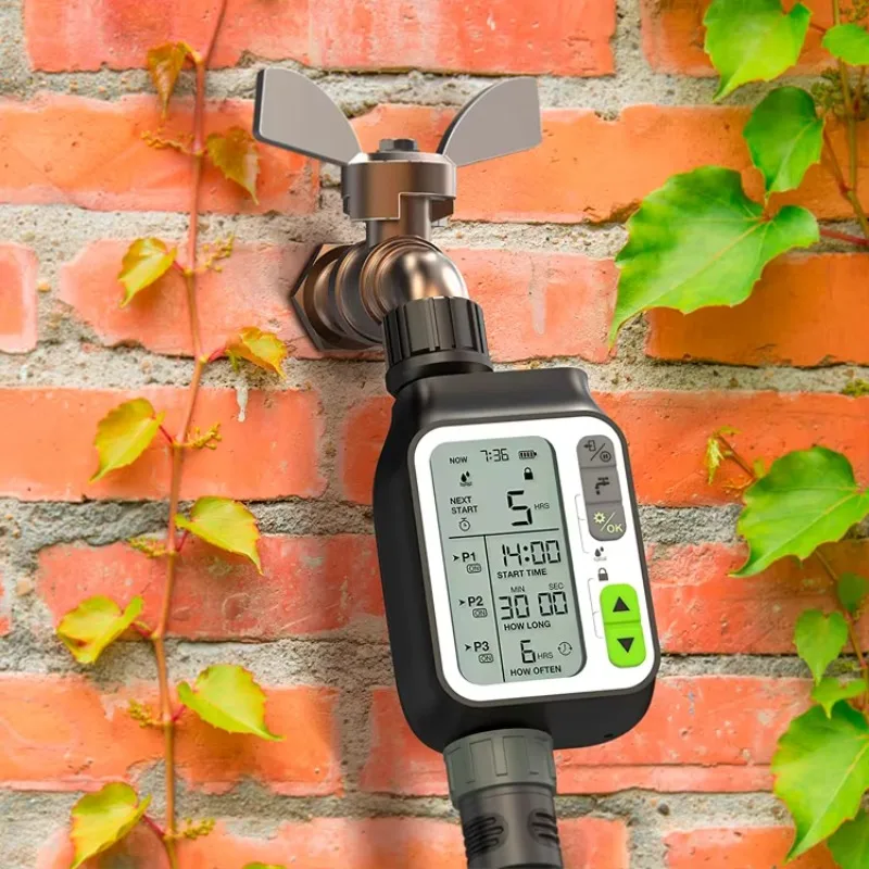 New Automatic Garden Water Timer Irrigation Sprinkler Drop System Controller - view 2
