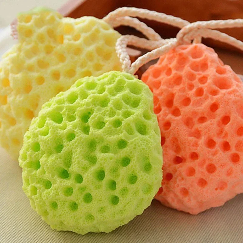 1PC Newborn Baby Kids Bath Sponge Brushes Massage Baby Shower Exfoliating Body Face Cleaning Scrubber Newest