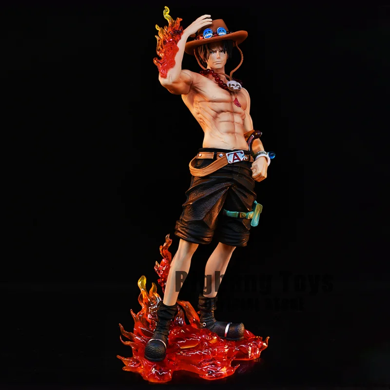 23cm Anime One Piece Figure Ace Figure PVC Collectible Statue Model Toys Gifts