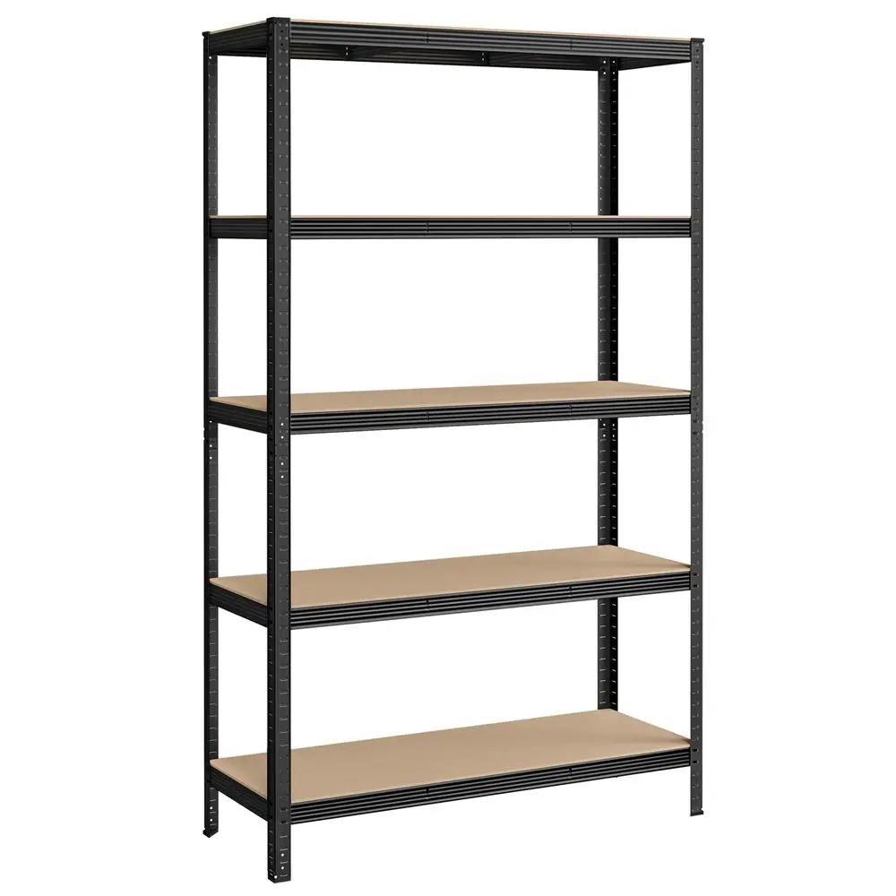 5Tier Shelving Unit, Steel Shelving Unit for Storage, Boltless Assembly, for Garage, Shed, Load Capacity 750 kg, 60 x 120 x 200