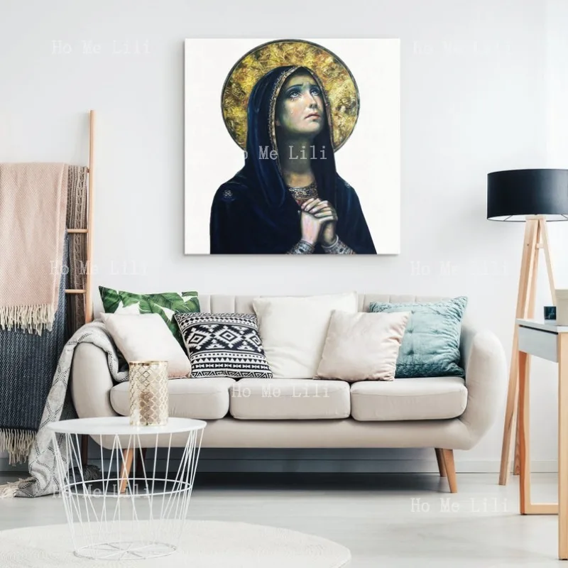 Affiche murale catholique de notre-dame des papoiries, décor sans cadre, Art religieux, vierge bénie, toile imprimée Mary