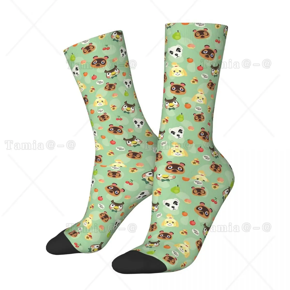 New Men's Socks Harajuku Anime Cartoon Sock Polyester Animal Crossing Sport Women Stockings Spring Summer Autumn Winter