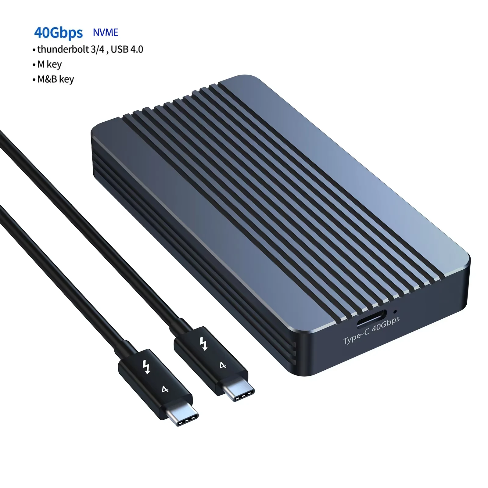 Acasis 40Gbps USB 4.0 NVME M.2 SSD ケース互換アルミニウム M2 外部