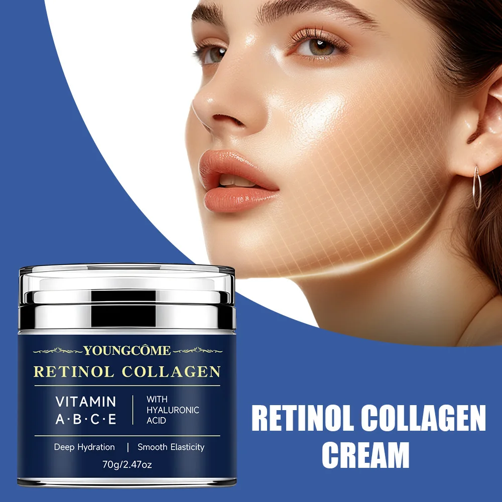 

Retinol Collagen Serum with Hyaluronic Acid & Vitamins A/B/C/E - Deep Hydration Anti Aging Serum for Smooth Elastic Skin