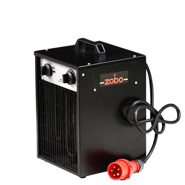 For ZOBO 380V 5KW Portable Industrial Electric Fan Heater With Cooling Fan