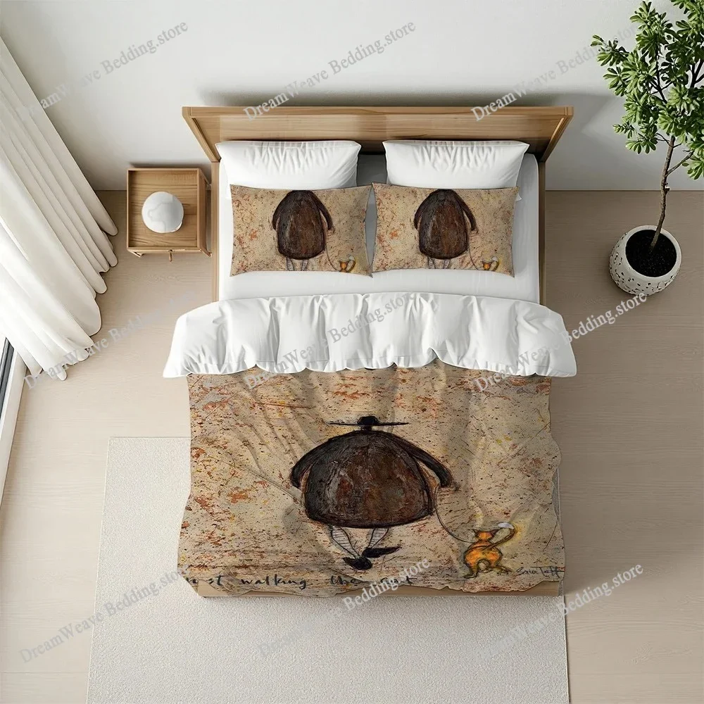 Sam Tofts Art Duvet Cover Set Home Style Bedding Soft Laundry Cotton Bed Student Dormitory Gift
