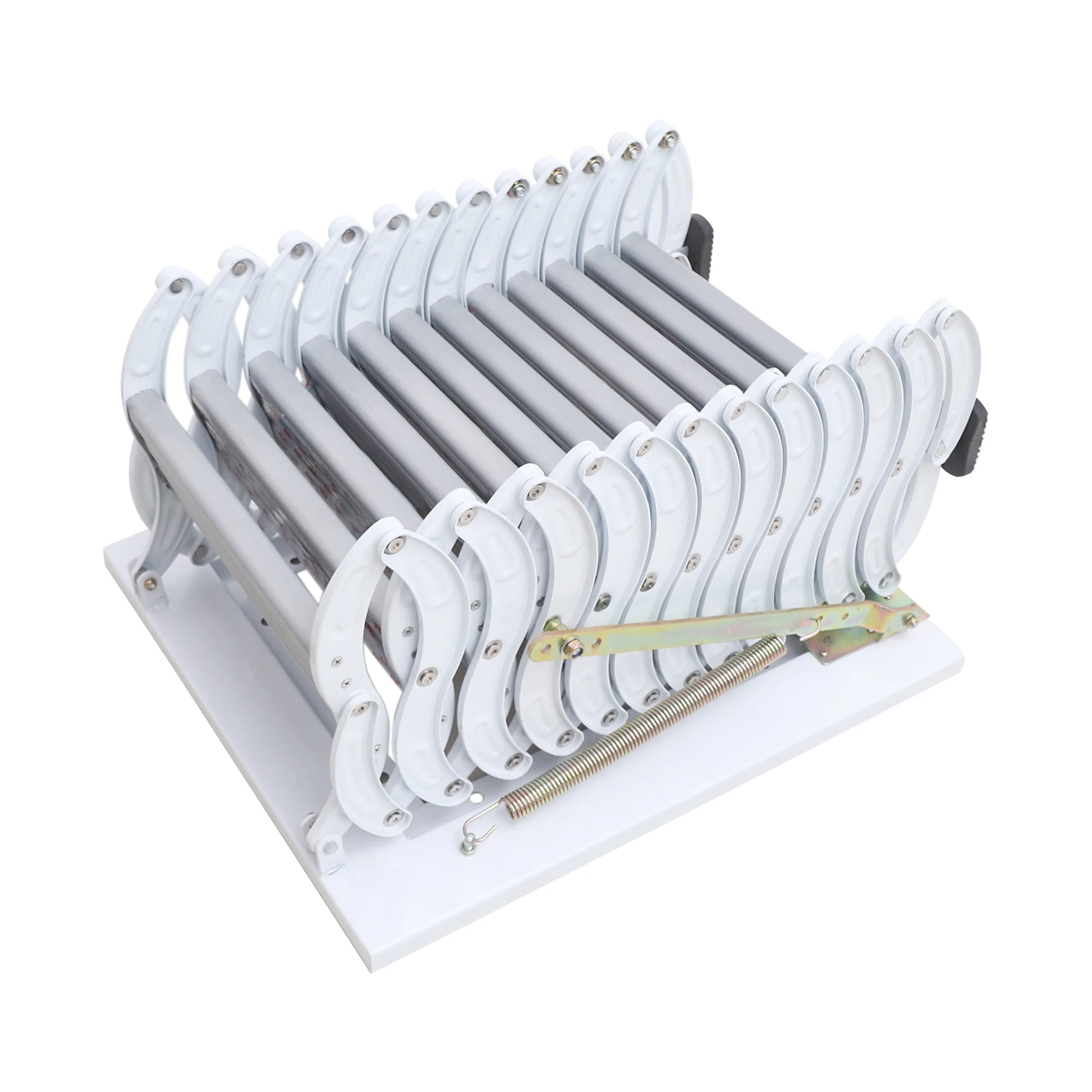 Space-Saving Foldable Wall-Mounted Step Ladder, Telescopic Attic Ladder for Loft Access, Compact Design for Small Spaces