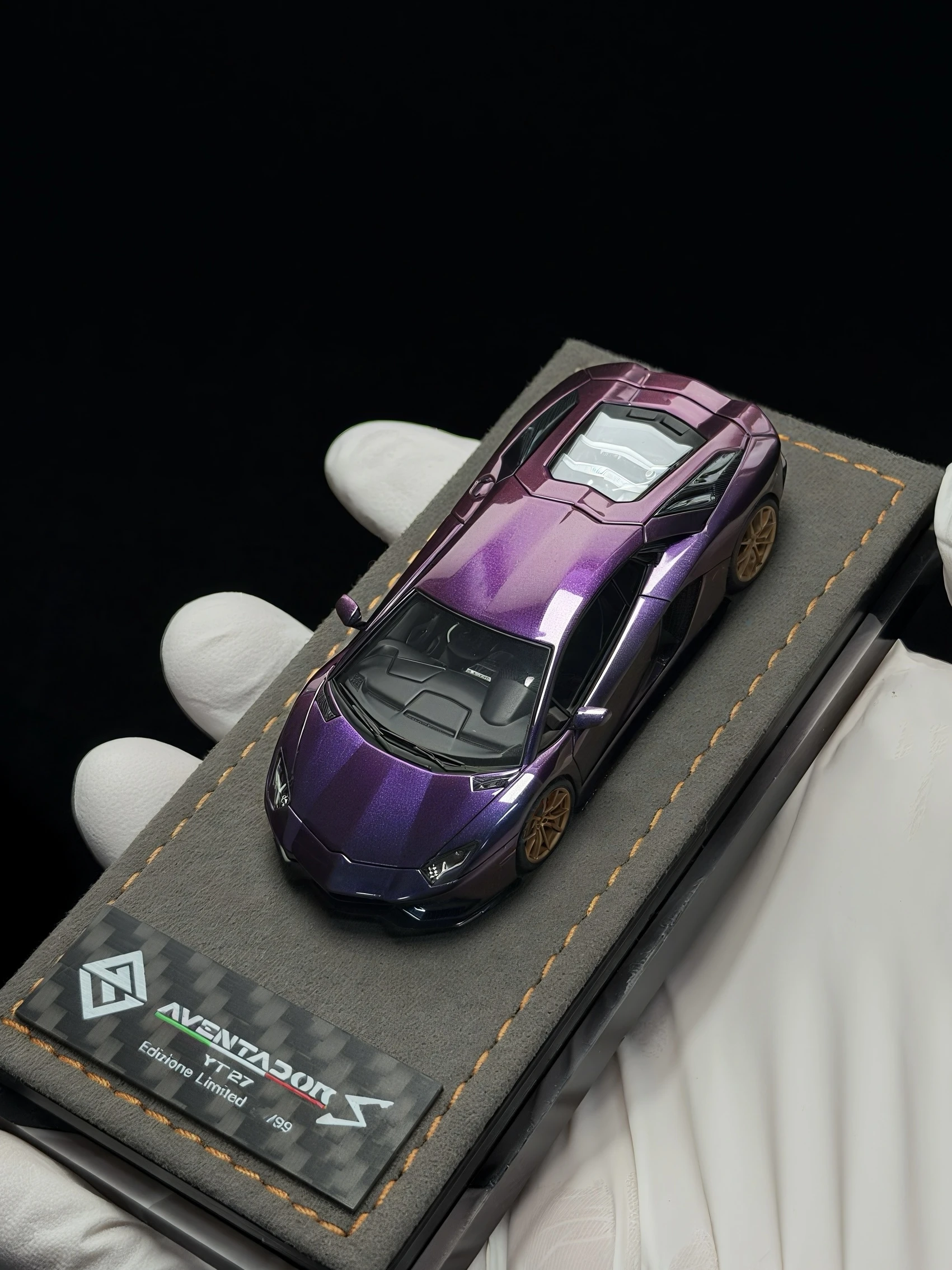 GW God Wealth 1:64 Aventador lp740 Chameleon Diecast Model Car Resin Edycja limitowana