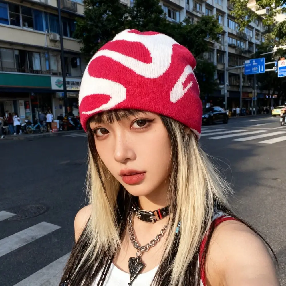 البلوز تصميم الحياكة بيني موضة الاتجاه محايد محبوك قبعات جاكار خمر نمط في الهواء الطلق قبعة تدفئة دافئة ركوب الخيل في الهواء الطلق #3