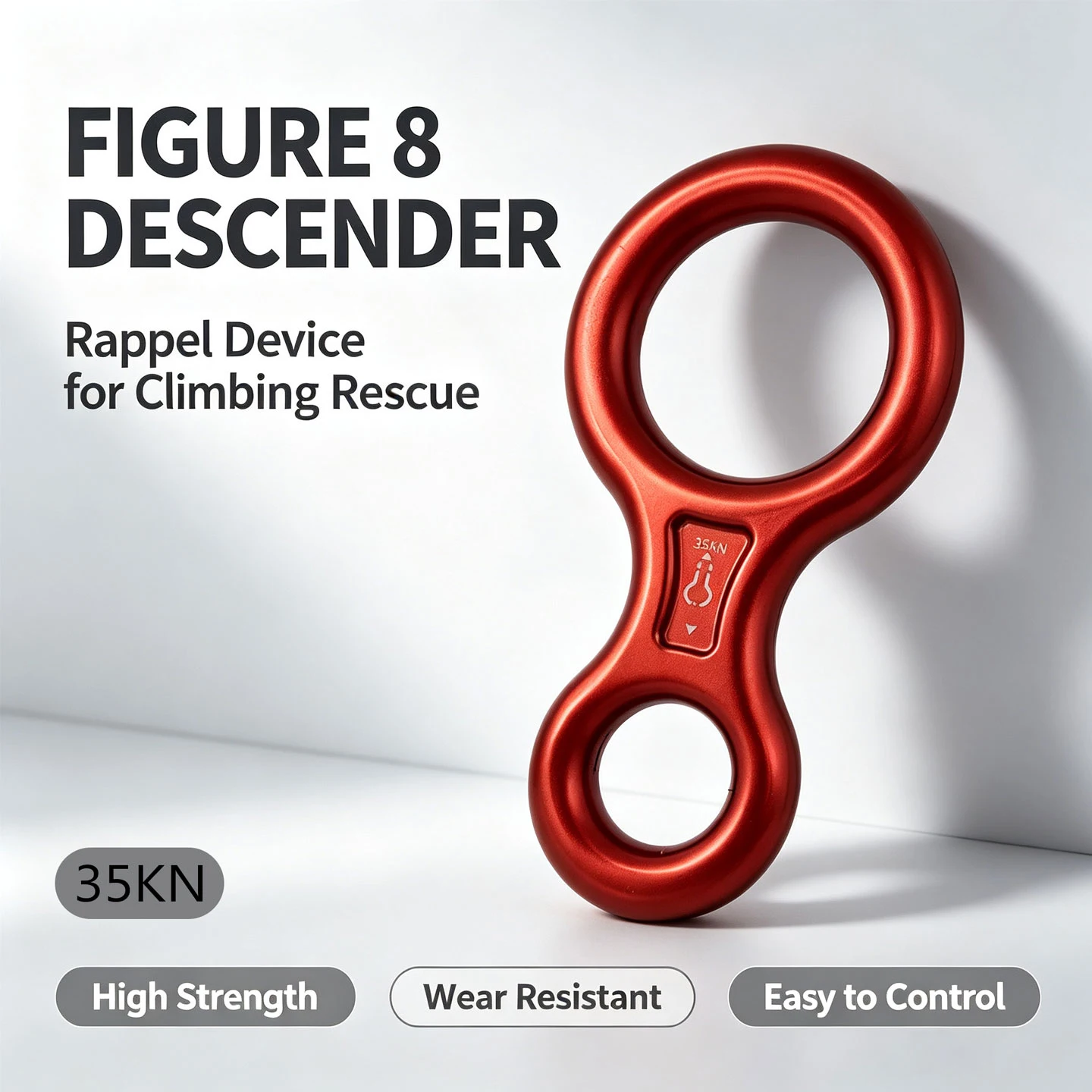 Figure-eight Descender Rock Climbing Figure-eight Descender Belay Device Glide Path Rappelling And Rappelling Equipment