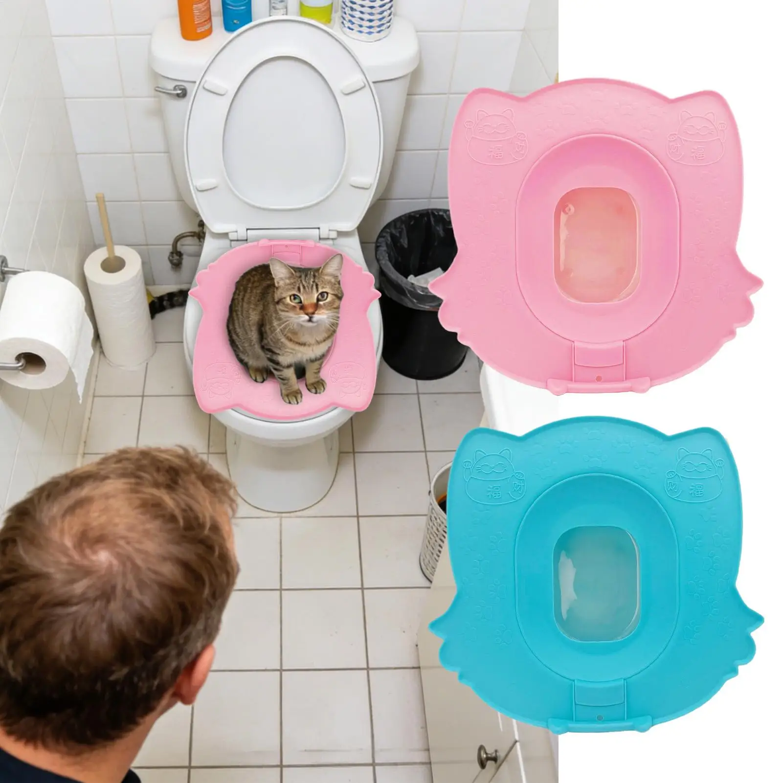 Katzenklo-Trainingsset: Zubehör für die Katzentoiletten-Einführung für Haustierbesitzer und Tierliebhaber