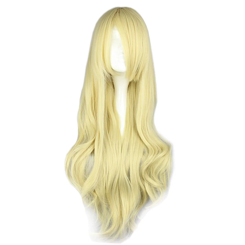 

Long Cosplay Wig Party Wigs Full Synthetic Hair 80cm/31.5" Resistant Gold