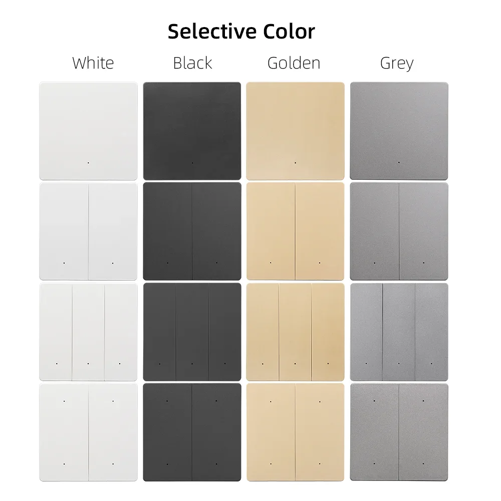 Tuya Zigbee Wireless Scene Switch Remote Control 1/2/3/4 Gang Black Grey Battery Powered Work With ZigBee2mqtt Home Assistant