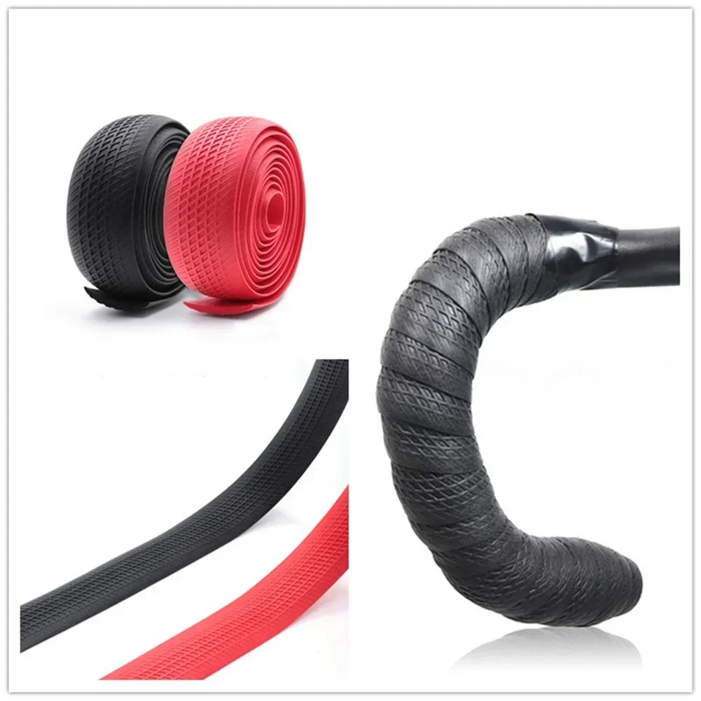 Road Bicycle Handlebar Silicone Tape Non-Slip Shock Absorbing Belt Ultralight Wear-Resistant Cycling Strap Road Bike Accessories