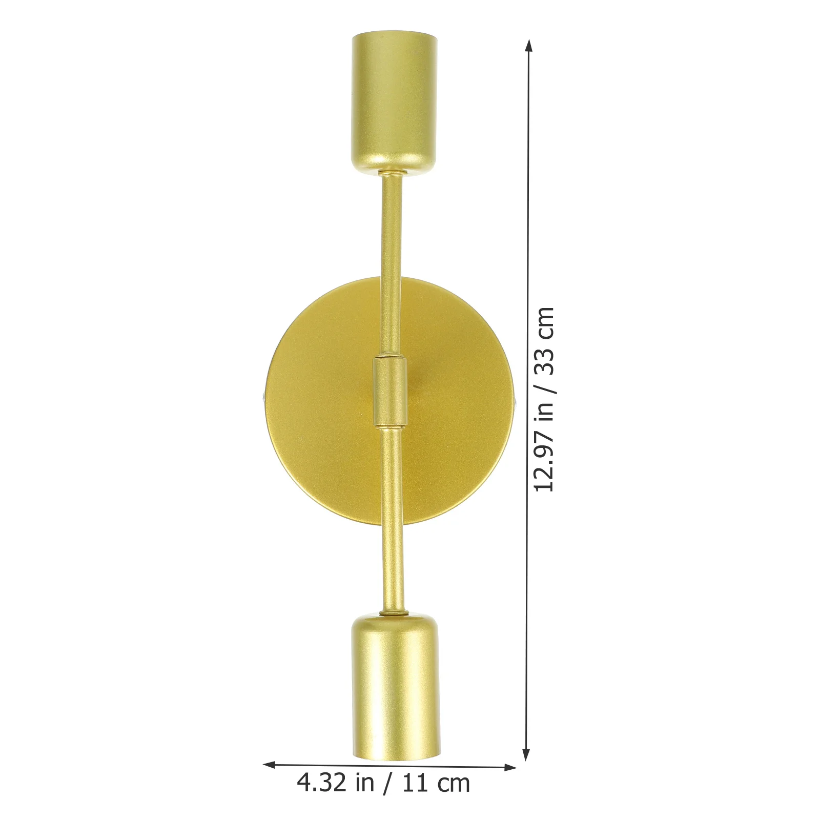 

Modern 2-Light Wall Sconce Iron Vanity Light Anti-Rust Bathroom Lighting Fixtures Warm Atmosphere Minimalist Metal Wall Mount