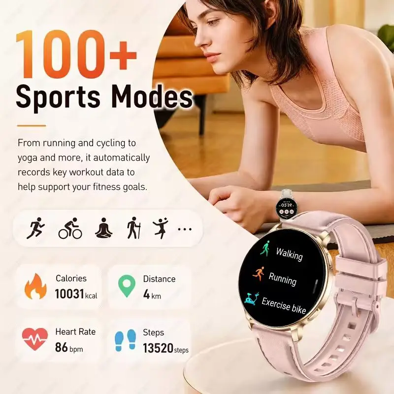 2026 New Outdoor Ultra-Thin Sports Smartwatch, Sports Monitoring, Sleep Monitoring, Heart Rate Detection, The Best Gift for Love
