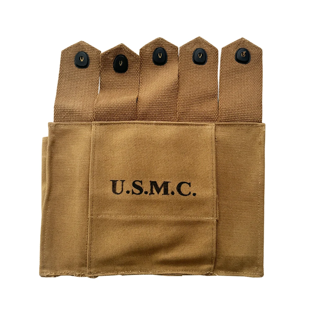 WW2 rétro Thompson 5 pochette pour magazines cellulaires sac à main rigide sac Molle munitions américaines ceinture de taille poche en toile équipement militaire seconde guerre mondiale