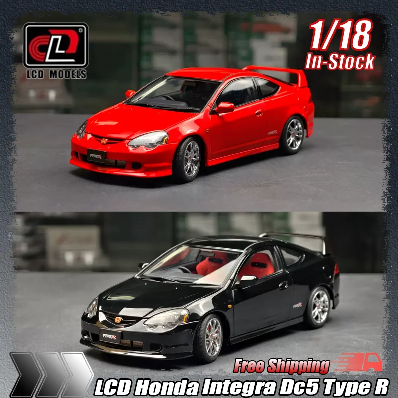 

New Lcd 1:18 Honda Integra Dc5 Type R Red Alloy Die-Cast Car Models Collectible Ornament For Home Desktop Display Car Collectors