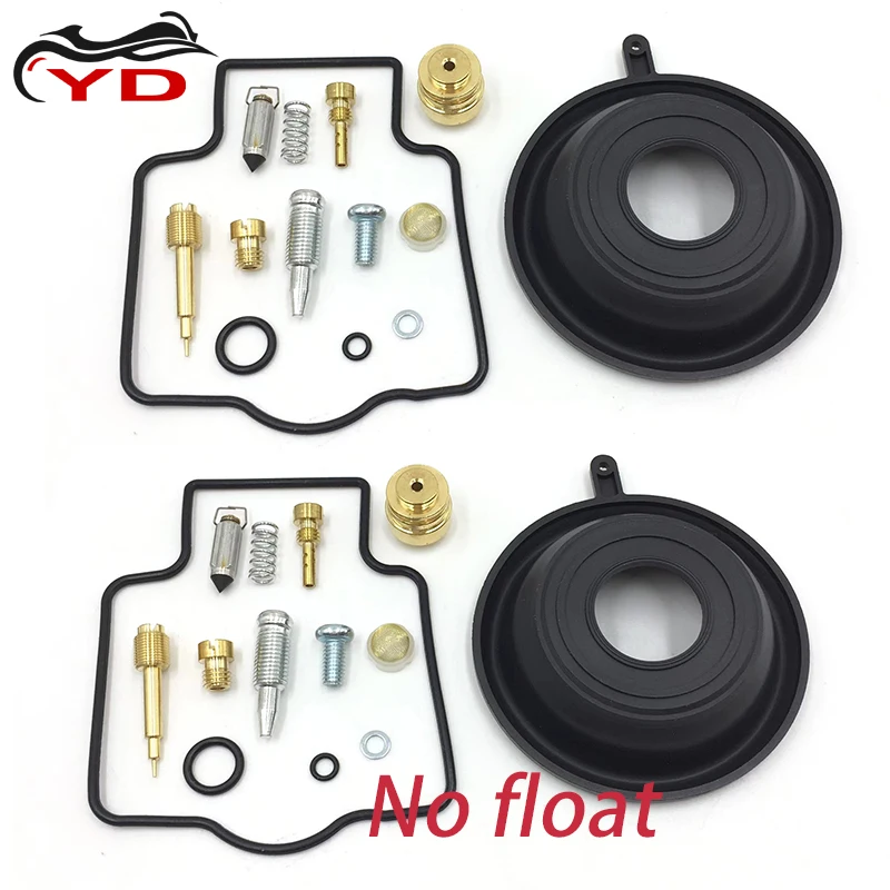 Carburetor Repair Kit Float Slow Jet Vavle For Kawasaki ZZR400 ZX400 1990-2006 ZZR 400 Vacuum Diaphragm