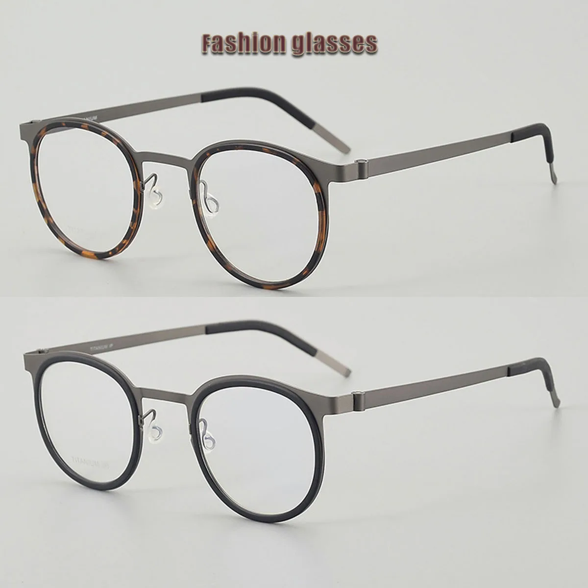 نظارات FYTOO Retro Round Fashion: غلاف السلحفاة وخيارات سوداء للنمط اليومي الخالد 9704