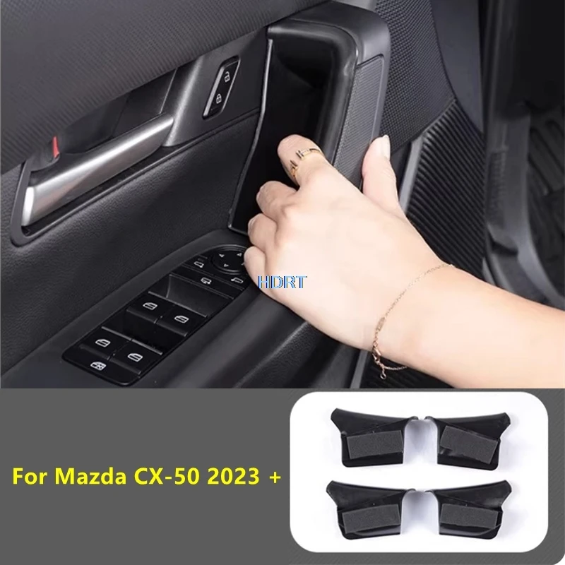 

For Mazda CX-50 CX50 2023 + Glass Lift Button Inner Handle Storage Box Car Styling Accessories Organizer Container Tray Cover