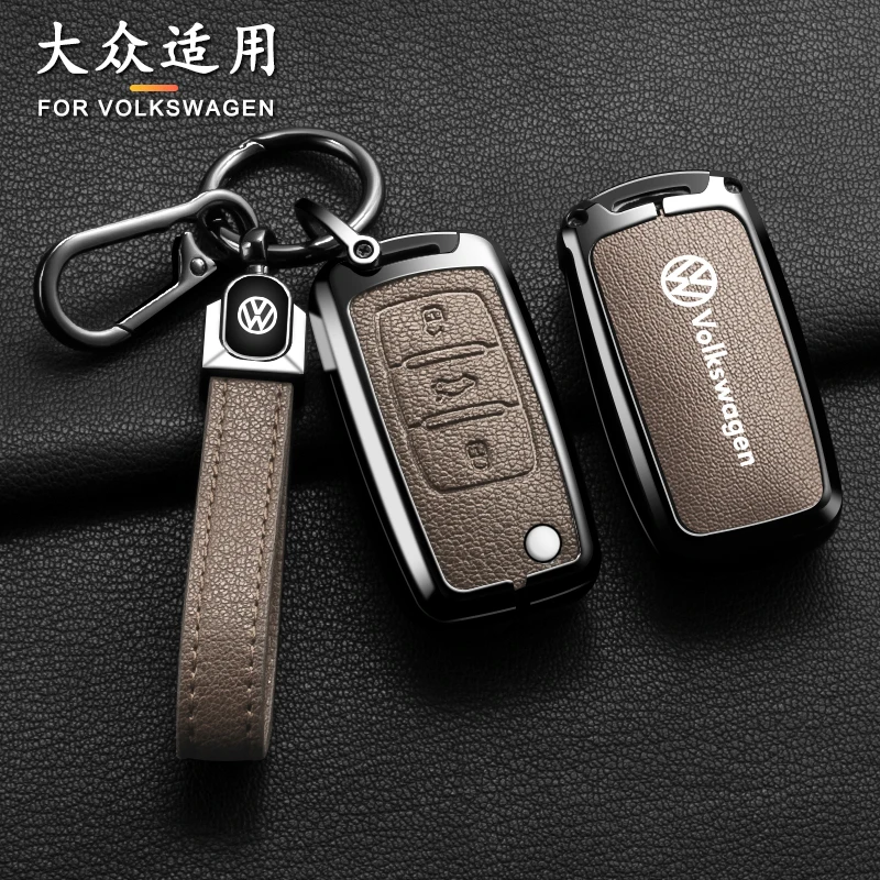 Car Zinc Alloy Key Case Cover Shell For Volkswagen VW Polo Bora Beetle Tiguan Passat B5 B6 B7 Golf EOS Scirocco Auto Accessories