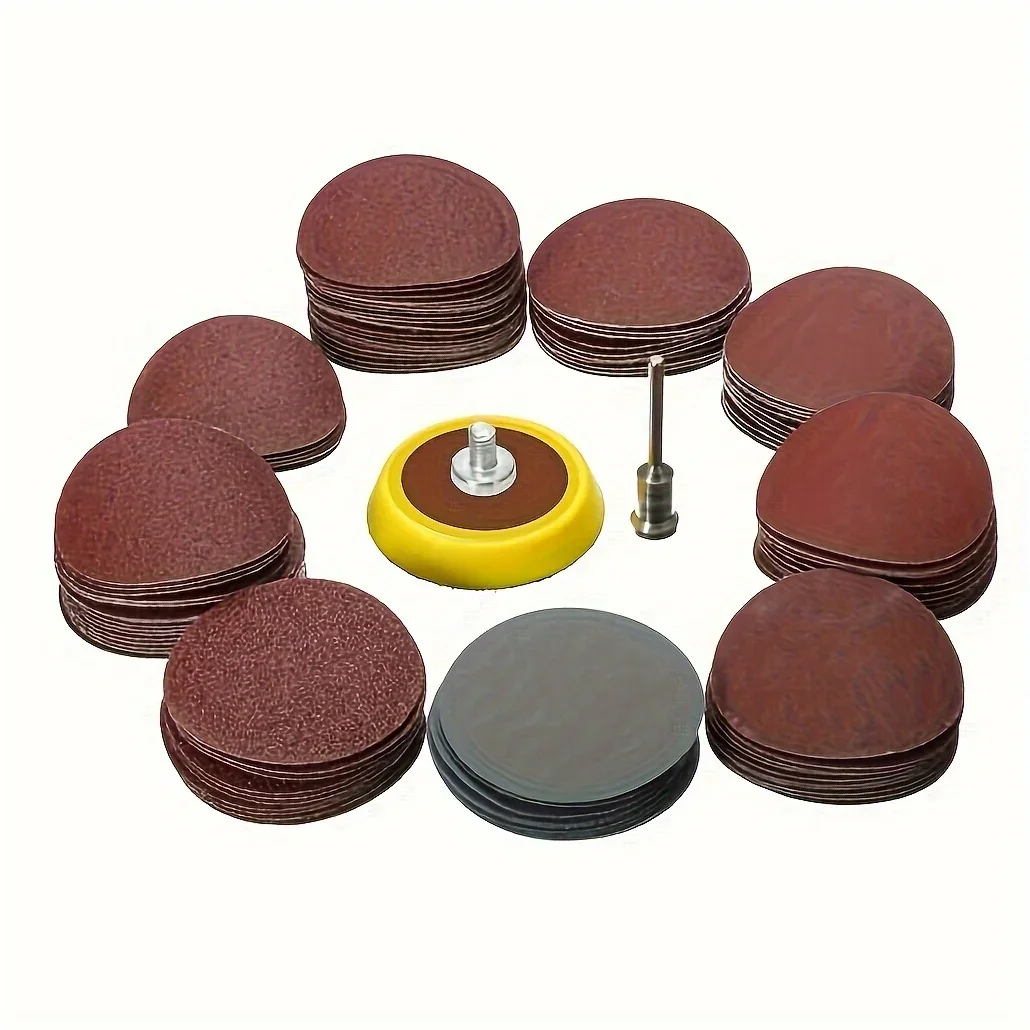 Sand disc pad kit, suitable for disc sanding machine - hook and loop sandpaper for rotating tools