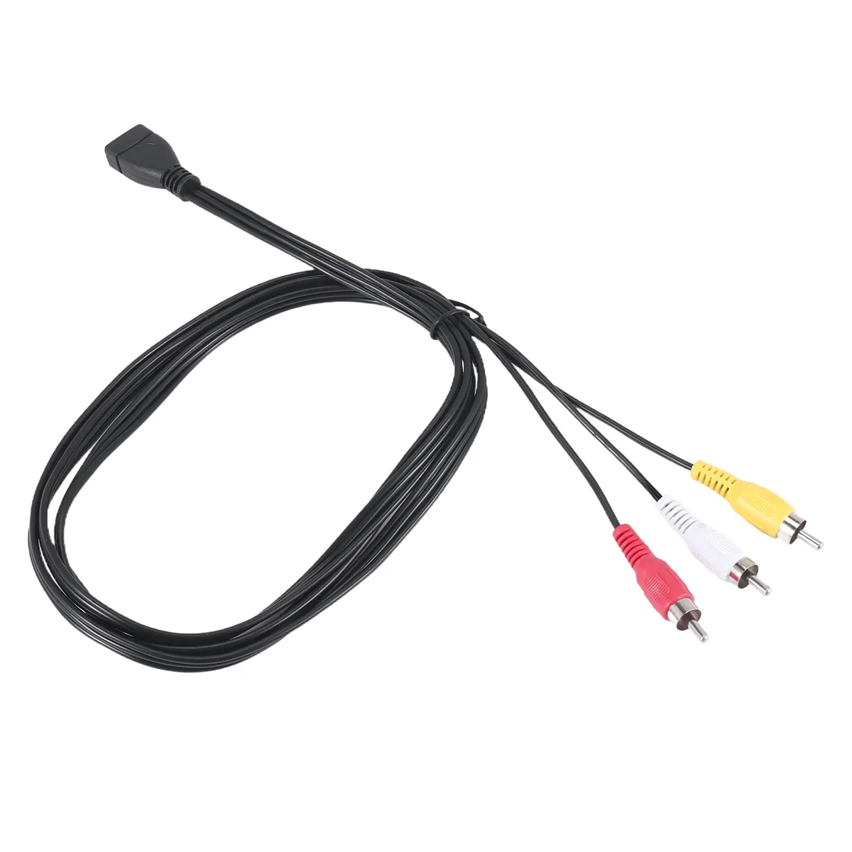 Excellent! 1.5M Usb A Female To 3 Rca Phono Av Cable Lead Pc Tv Aux Audio Video Adapter