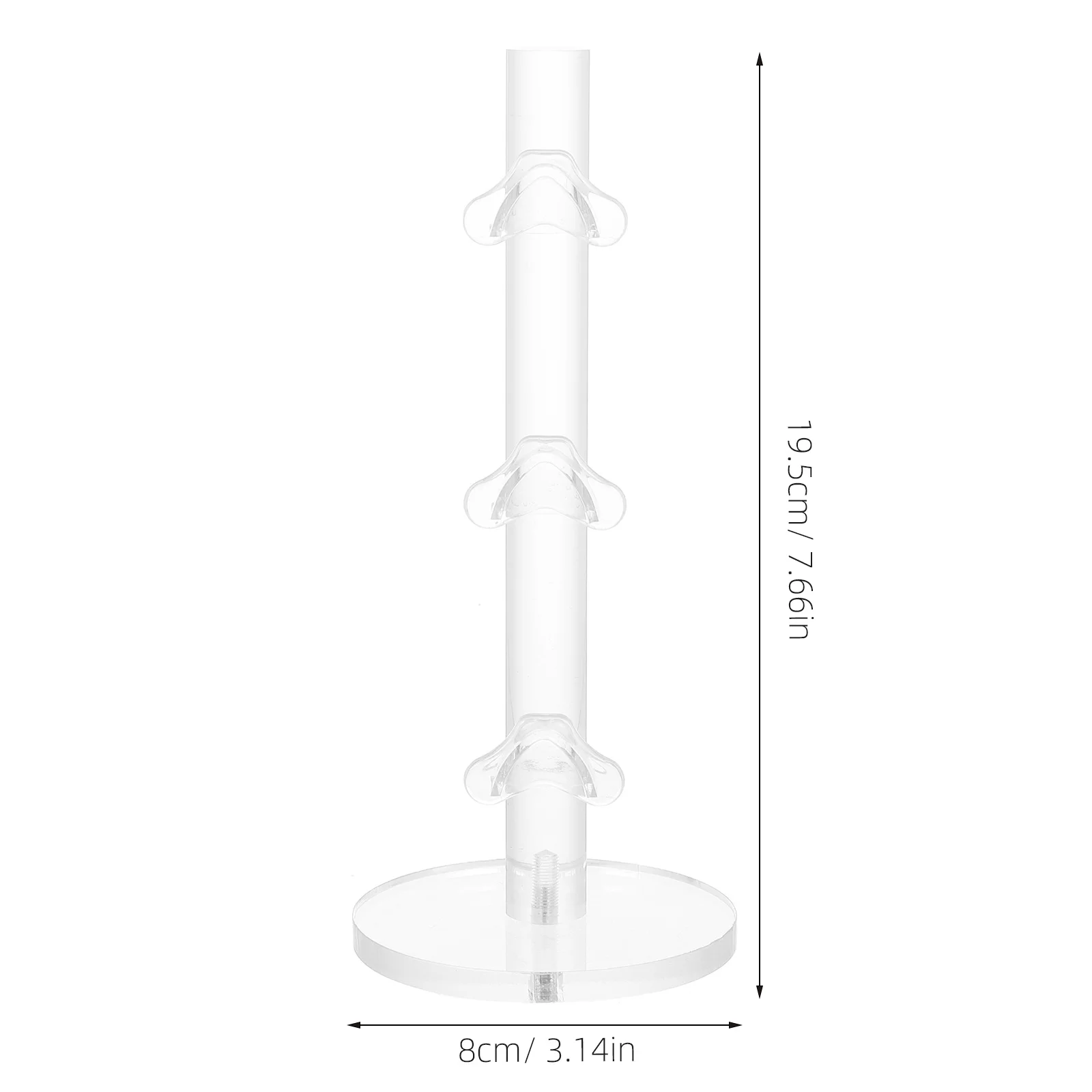 1 قطعة النظارات الاكريليك واضحة عرض موقف النظارات الشمسية الأنيقة تخزين الرف لمتجر عرض المنزل استخدام النظارات الشمسية تخزين الرف #5