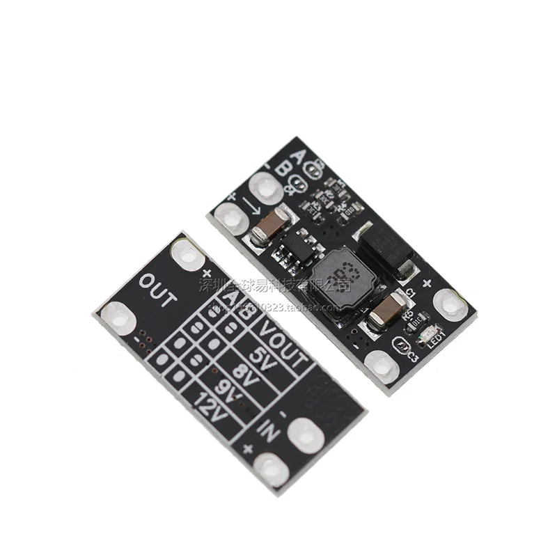 3.7v Turn 12v Mini dc-dc Boost module Support 5v/8v/9v/12v Output Lithium Battery Boost