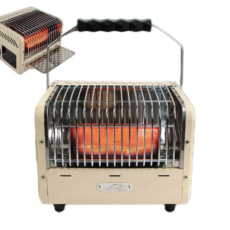 

Camping Heater Portable Heater Heating Radiator Fireplace B utane Gas Stove For Indoor Water Coffee Tea Cooking Supplies 1500W