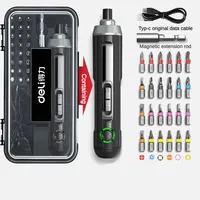 DELI 3.6V Electric Screwdriver Set Portable Automatic Rotational Repair Tool with LED Light for PC RC Electronics