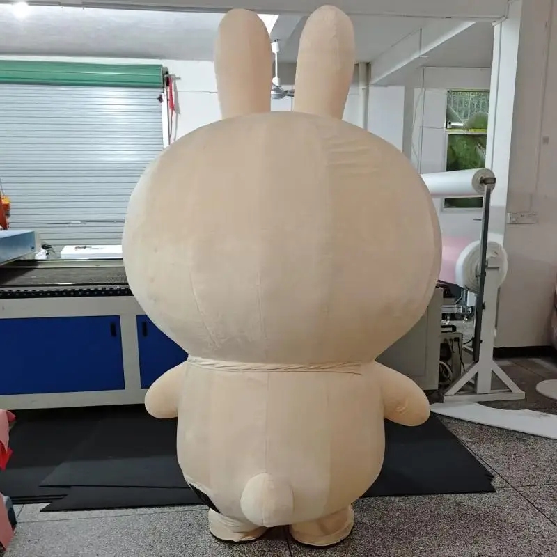 Nadmuchiwany kostium maskotka Usagi królik Halloween futrzany garnitur boże narodzenie występ komercyjny Cosplay bez baterii