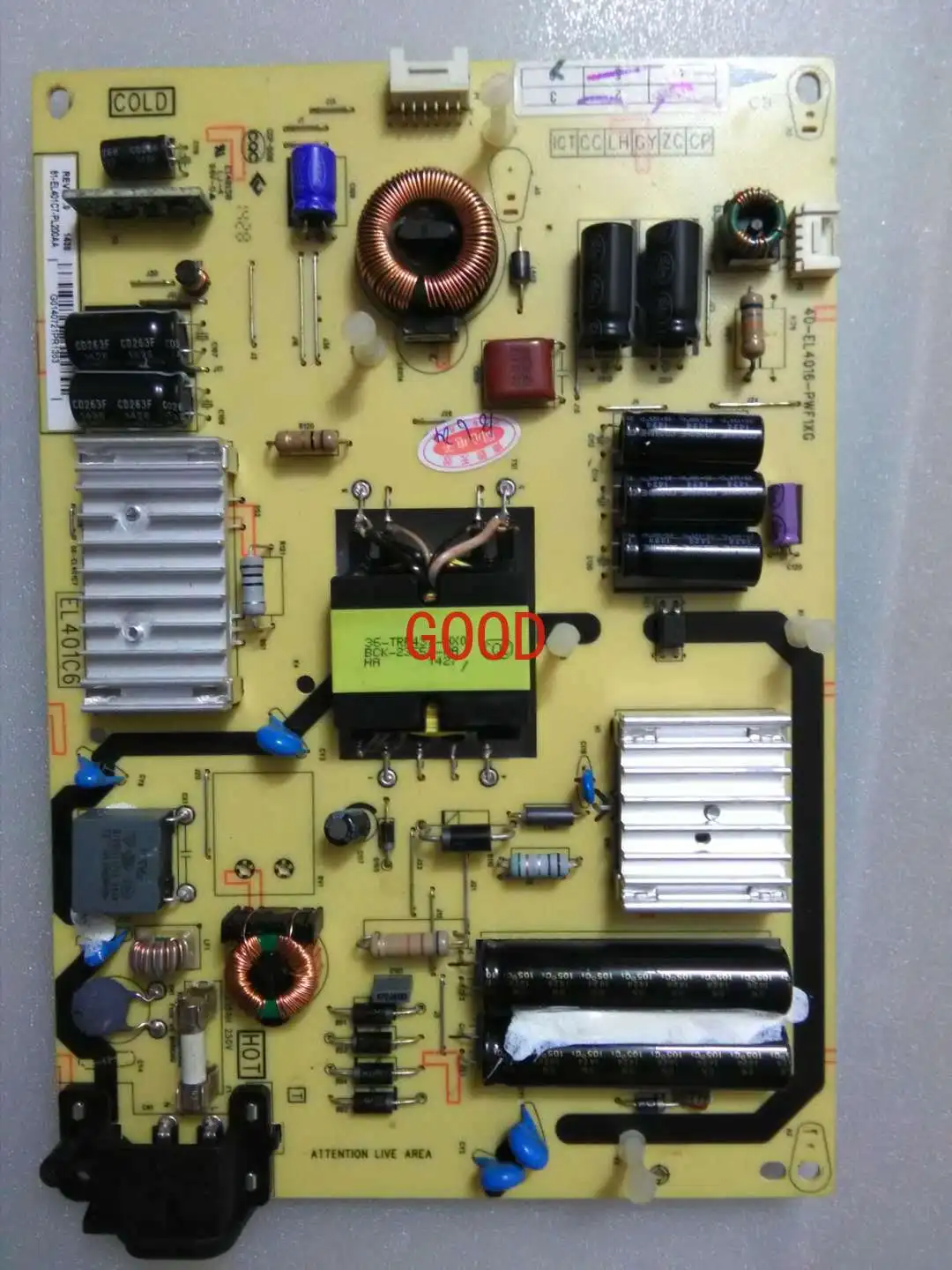 TC/L D42E161 Power Supply Board 40-EL4016/411A-PWE/F1XG 81-EL401C7-PL200AA