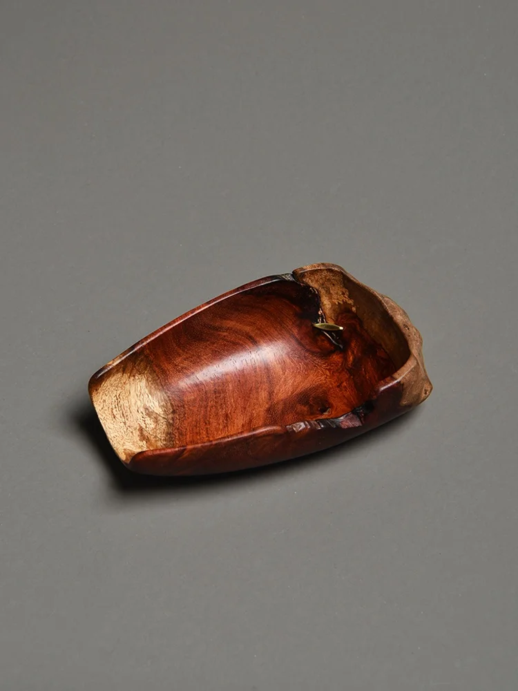 

Hanrted Old Wood Rosewood Tea Spoon l Surface Procing Wabi-Sabi Tea Ceremony Accories Chinese Sle Unqiue ape