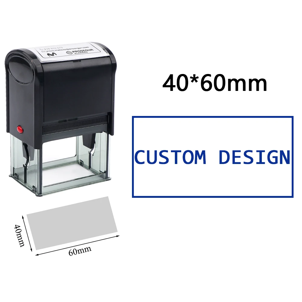 Aangepaste zelfinktende stempel DIY rubberen stempelset Aangepast LOGO Gepersonaliseerde zelfinktende bedrijfsadres naam nummer briefdruk