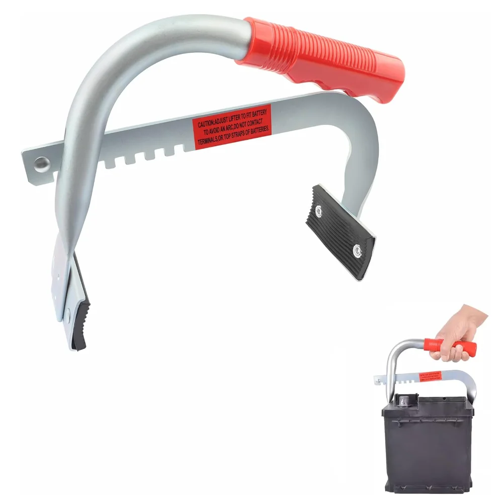 

Heavy Duty Battery Carrier Ergonomic&Adjustable 4.5 to 7.5 Inch Battery Hold Down Kit,Car Battery Carrier Tool with Rubberized