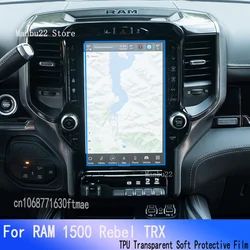 For RAM 1500 Rebel TRX(2021-2023)Car GPS Navigation  LCD Screen TPU Protective Film  Protector Decoration Stickers