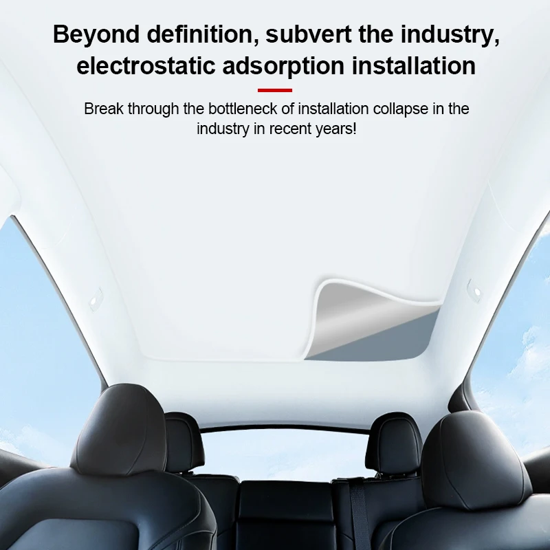 For Citroen C4 Grand Picasso 2013-2024 2019 Car Sun Roof Sunshade Electrostatic Adsorption Accessories Sun Protection Sticker - view 6