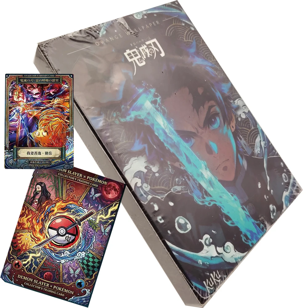

Demon Slayer Japanese Anime Collection Metal Cards Cartoon Enchanting Peripheral Stylish Characters Card Bricks Boys Girls Gifts