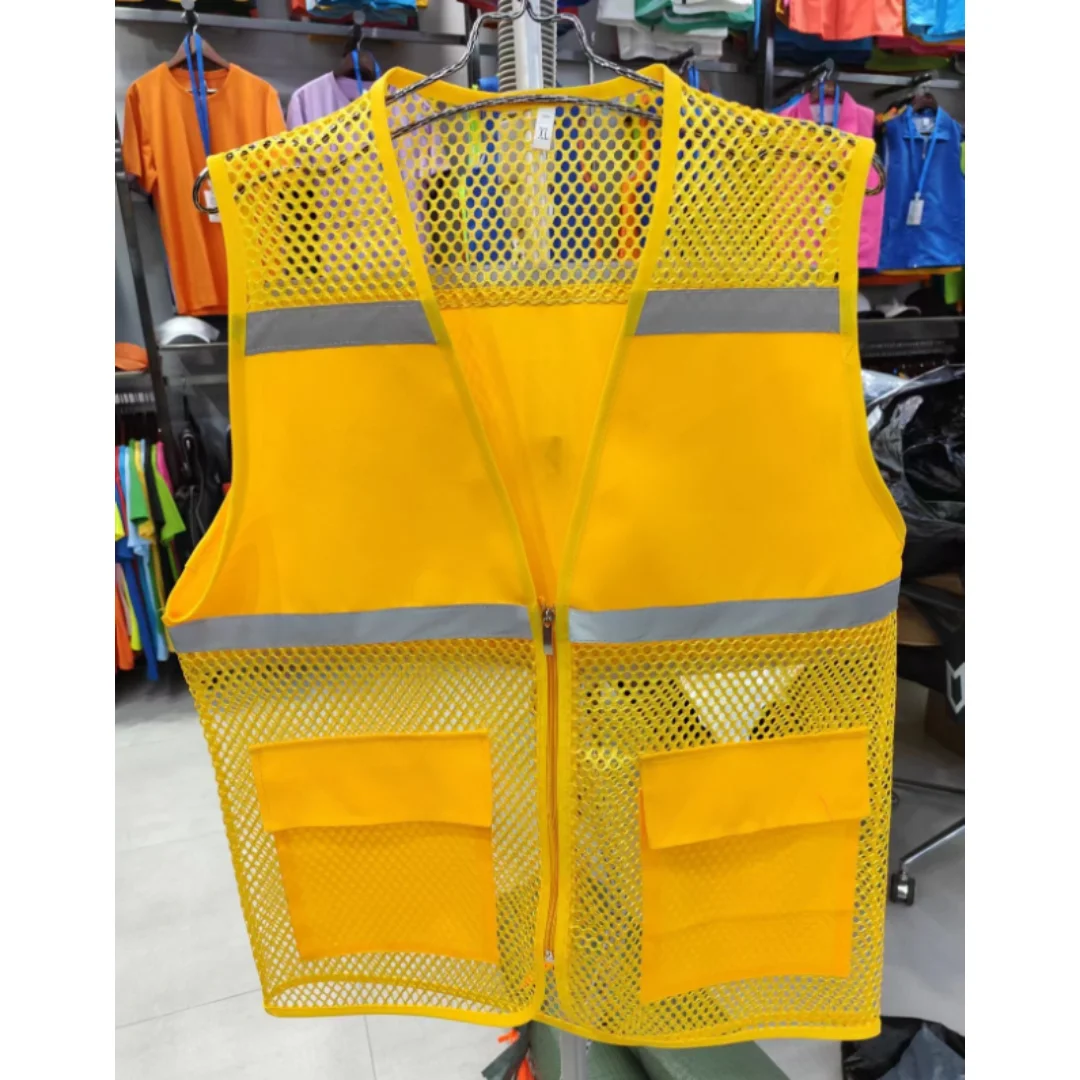 

New Breathable Mesh fishing Vest Outdoor Waistcoat Lightweight Hollow Out Thin Non-deformable Volunteer Work Vest Work Vest