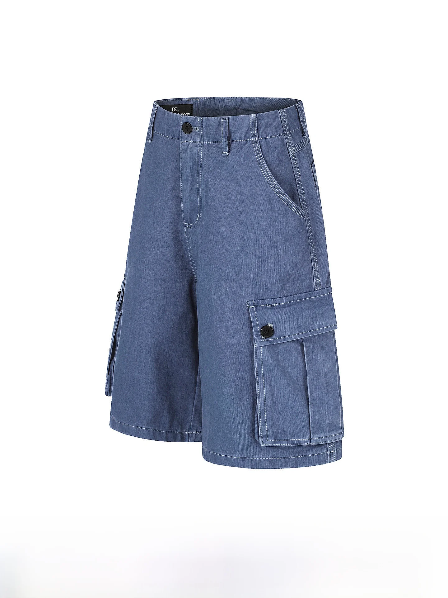 GPstudio American Retro Cotton Work Shorts Men's Loose Wide Leg Five Pocket Casual Summer Shorts Fashionable Basic Color