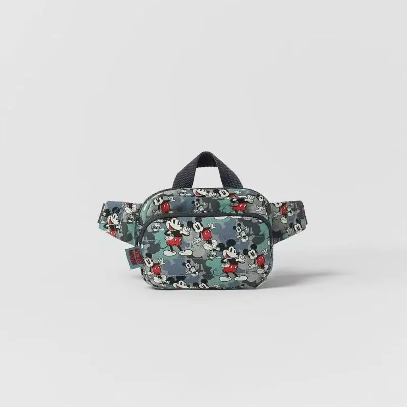 

Disney's Women's fashionable backpack collaboration with Mickey Mouse print waist bag crossbody bag